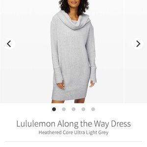 Lululemon Athletica Heathered Core Ultra Light Grey Midi Dress